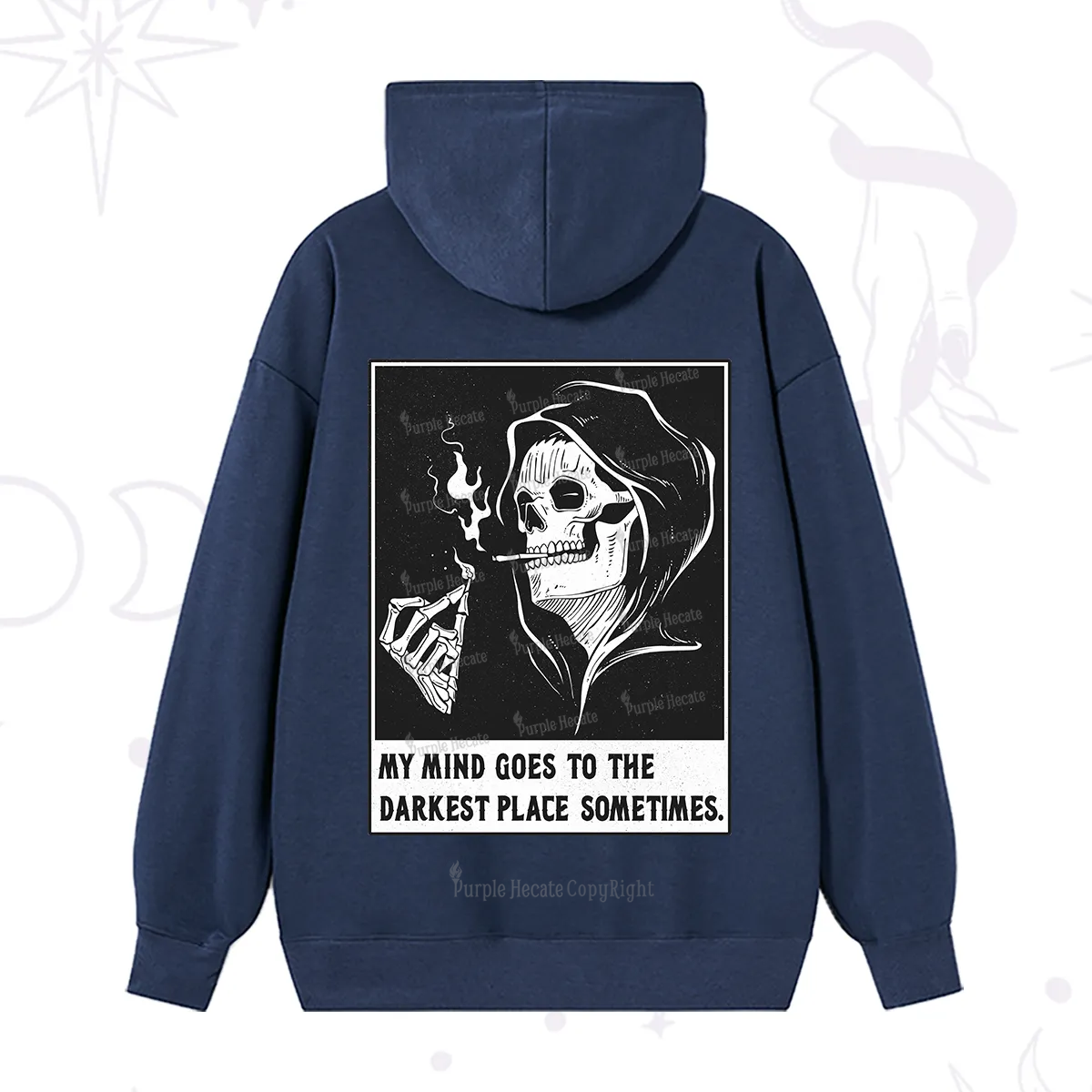 Purplehecate My Mind Goes To The Darkest Place Sometimes Hoodie