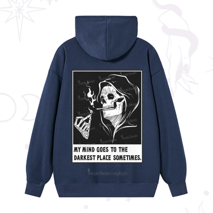 Purplehecate My Mind Goes To The Darkest Place Sometimes Hoodie