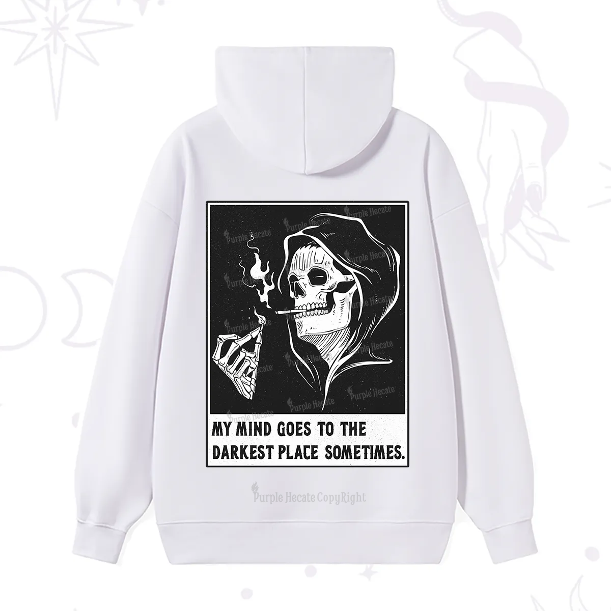 Purplehecate My Mind Goes To The Darkest Place Sometimes Hoodie