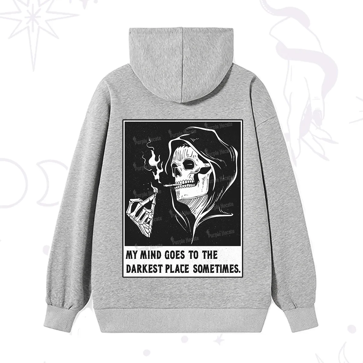 Purplehecate My Mind Goes To The Darkest Place Sometimes Hoodie