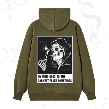 Purplehecate My Mind Goes To The Darkest Place Sometimes Hoodie