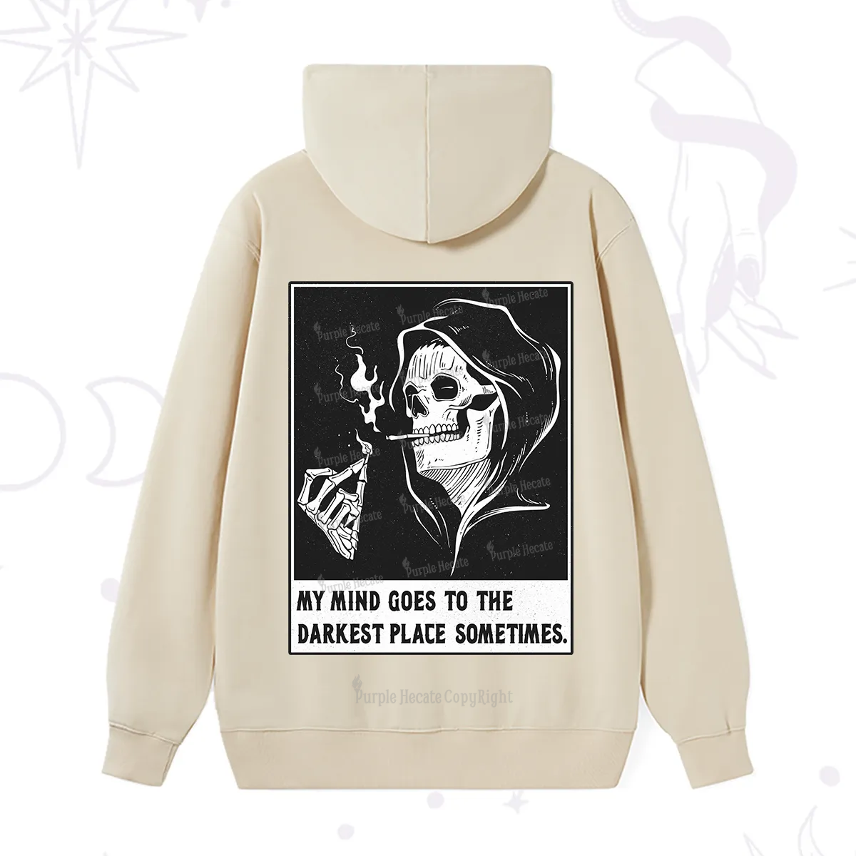 Purplehecate My Mind Goes To The Darkest Place Sometimes Hoodie