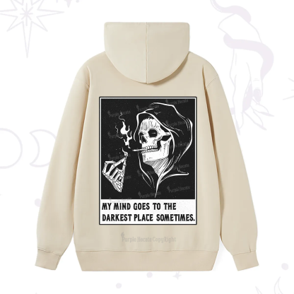 Purplehecate My Mind Goes To The Darkest Place Sometimes Hoodie