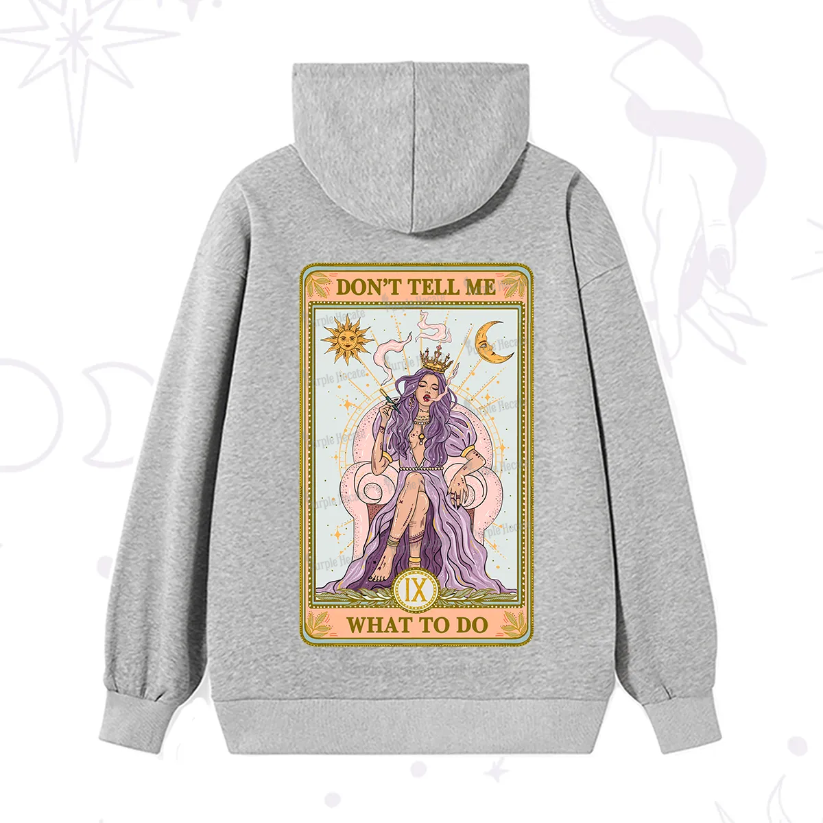 Purplehecate The Don't Tell Me What To Do Oracle Card Hoodie
