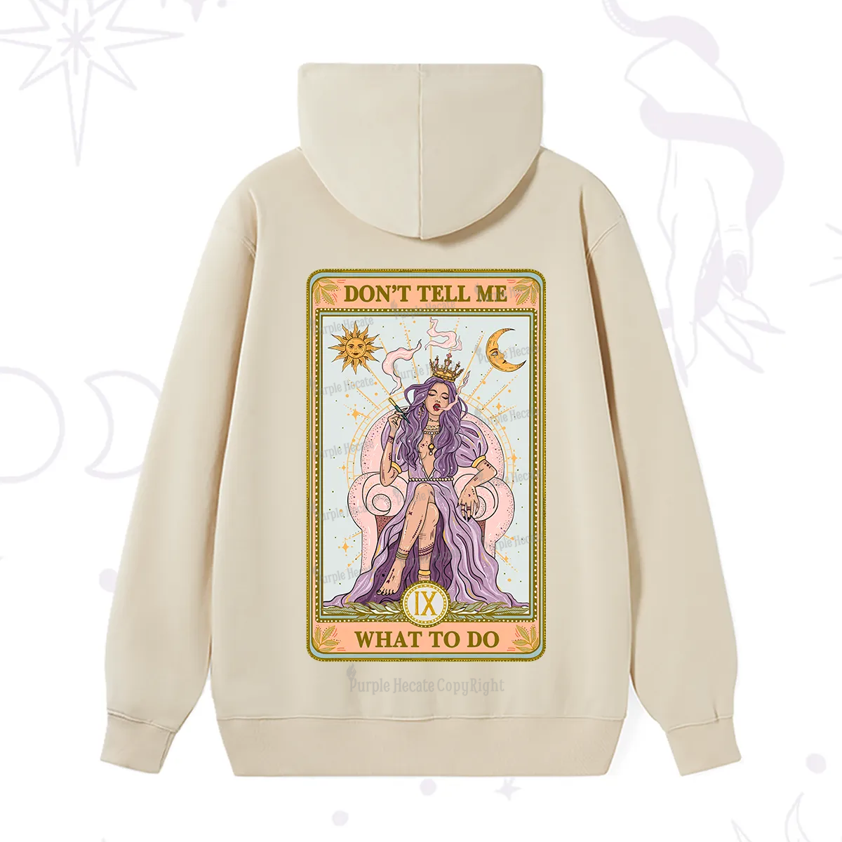 Purplehecate The Don't Tell Me What To Do Oracle Card Hoodie