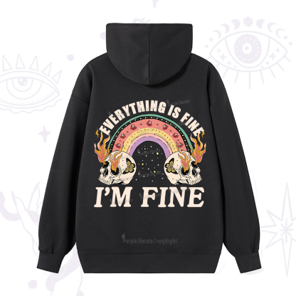 Purplehecate Everything Is Fine Hoodie