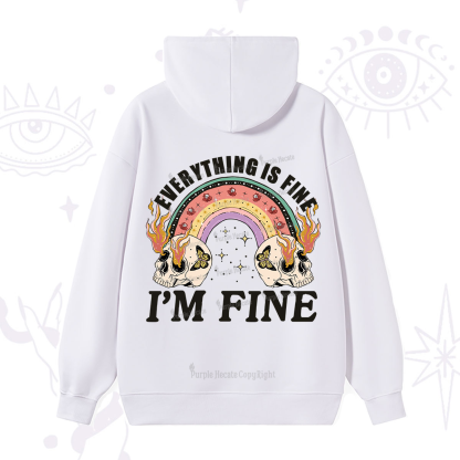 Purplehecate Everything Is Fine Hoodie