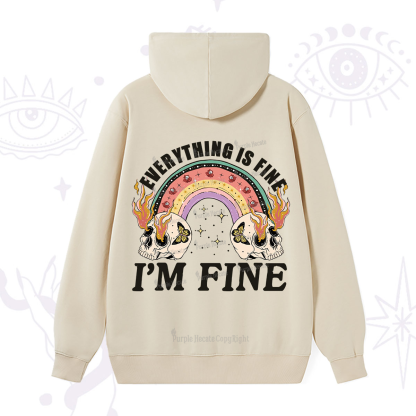 Purplehecate Everything Is Fine Hoodie
