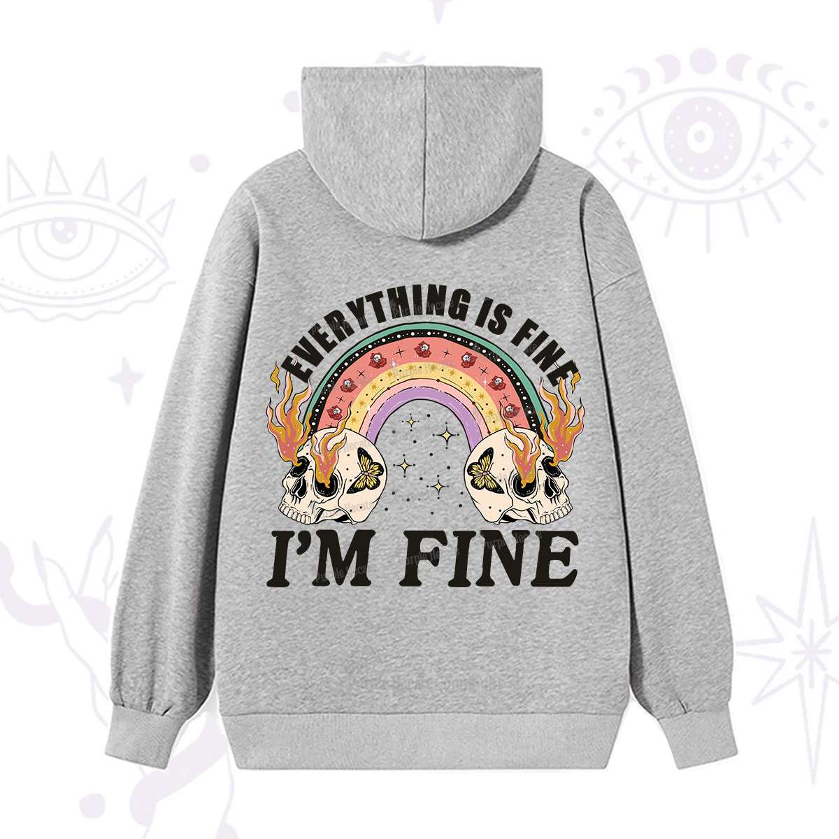 Purplehecate Everything Is Fine Hoodie