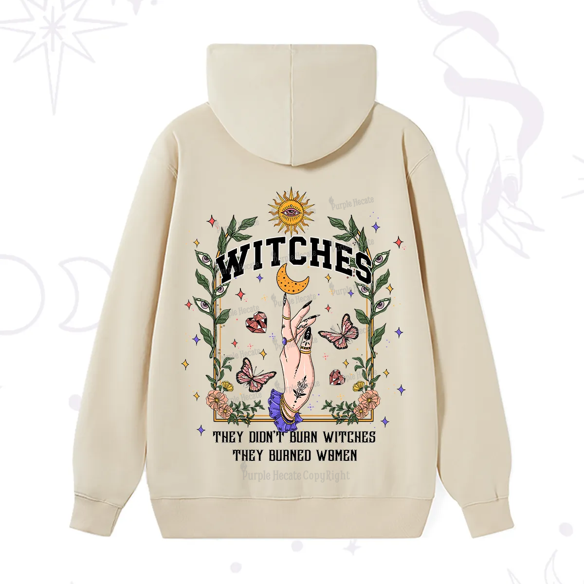 Purplehecate They Didn't Burn Witches They Burned Women Hoodie