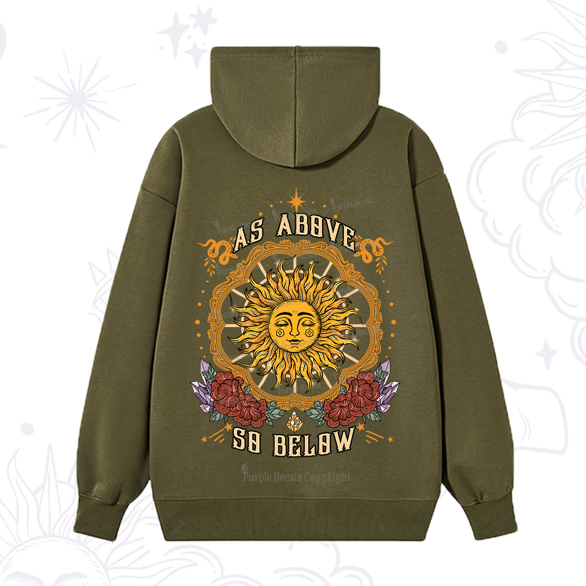 Purplehecate As Above So Below Hoodie