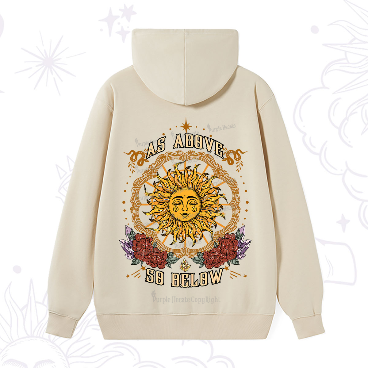 Purplehecate As Above So Below Hoodie