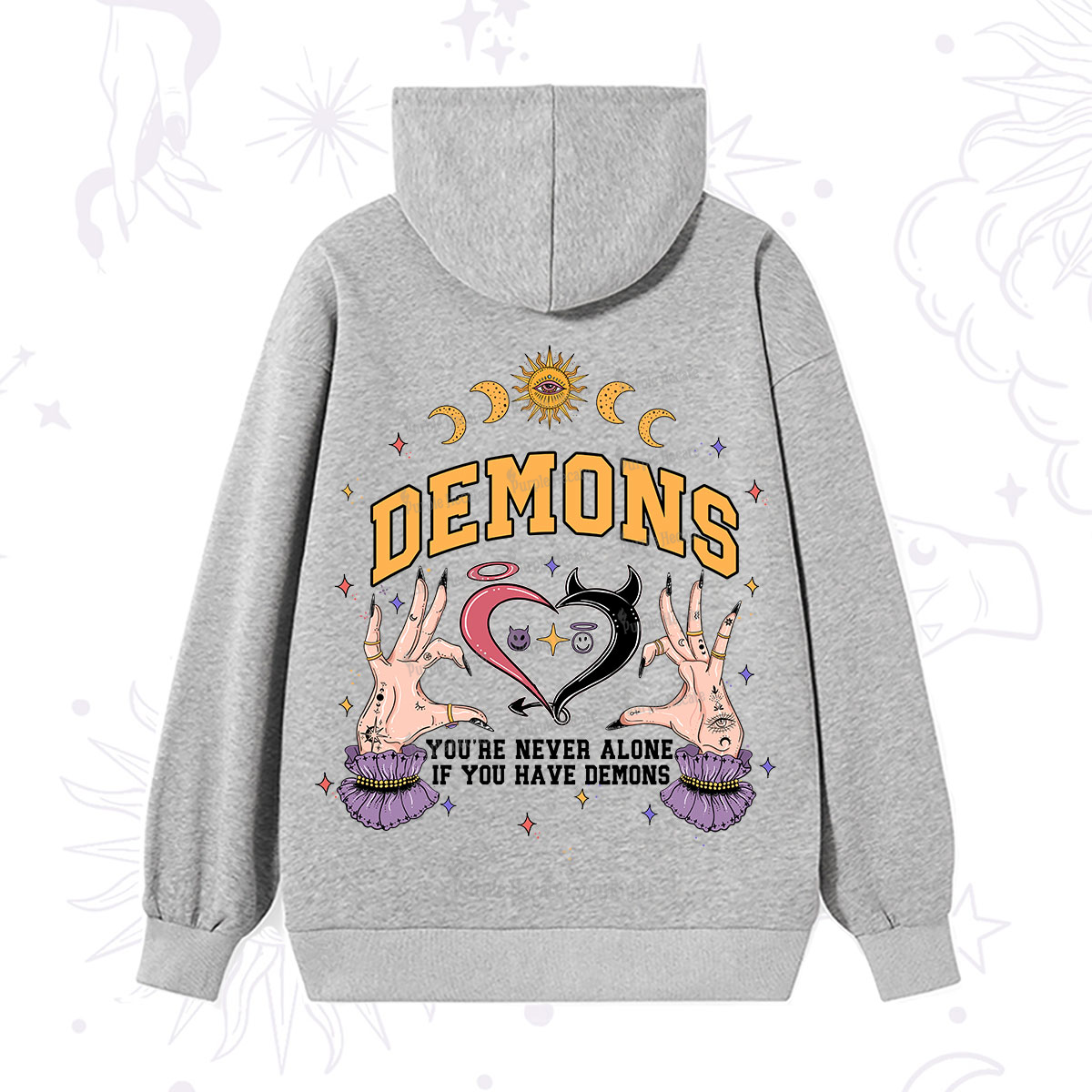 Purplehecate You're Never Alone If You Have Demons Hoodie