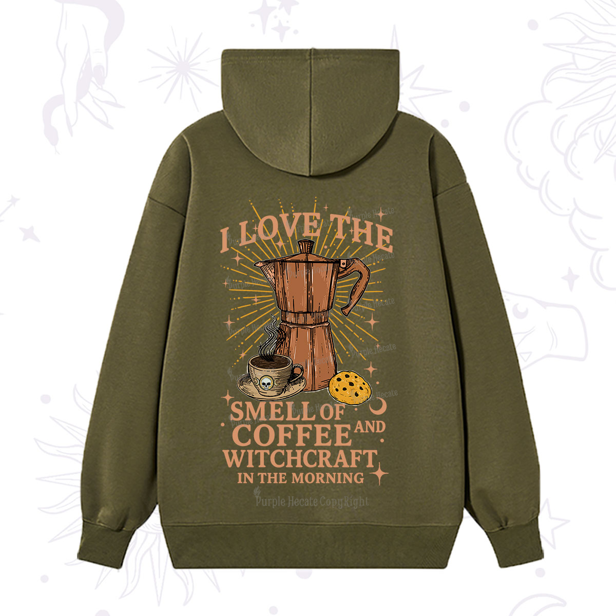 Purplehecate I Love The Smell Of Coffee And Witchcraft In The Morning Hoodie