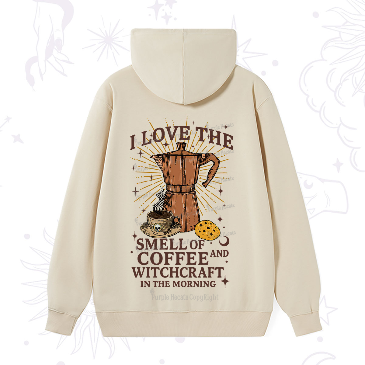 Purplehecate I Love The Smell Of Coffee And Witchcraft In The Morning Hoodie