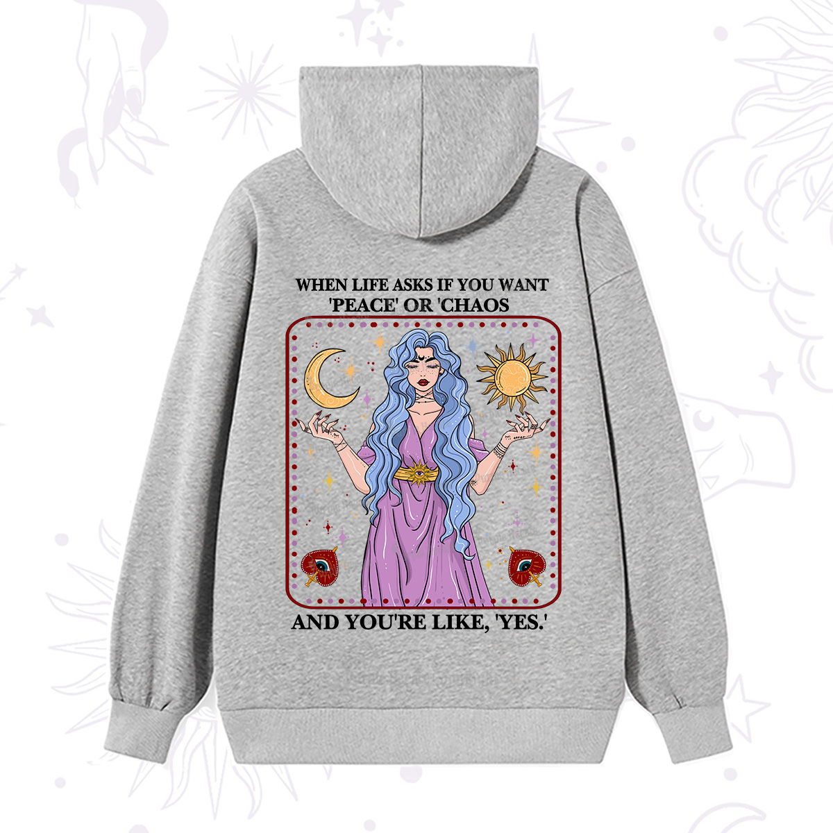 Purplehecate Peace Or Chaos Hoodie