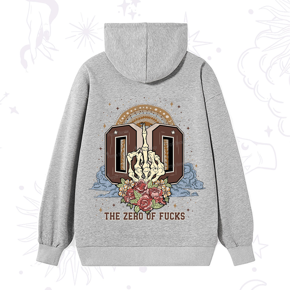 Purplehecate The Zero of Fucks No Apologies Hoodie