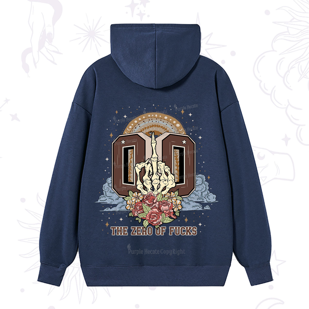 Purplehecate The Zero of Fucks No Apologies Hoodie