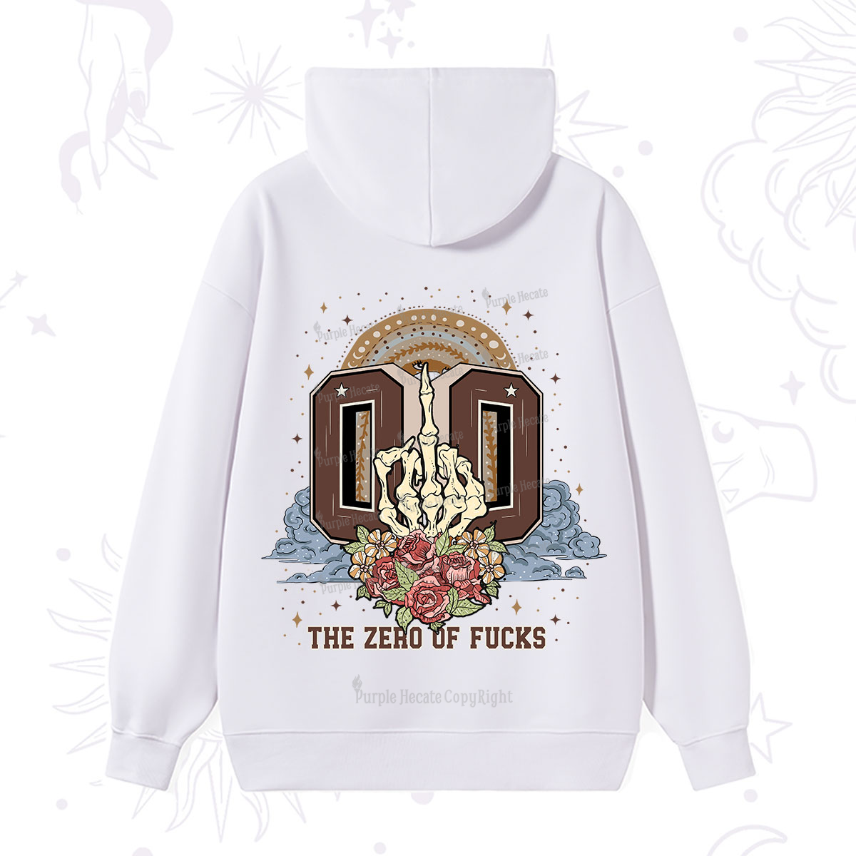 Purplehecate The Zero of Fucks No Apologies Hoodie