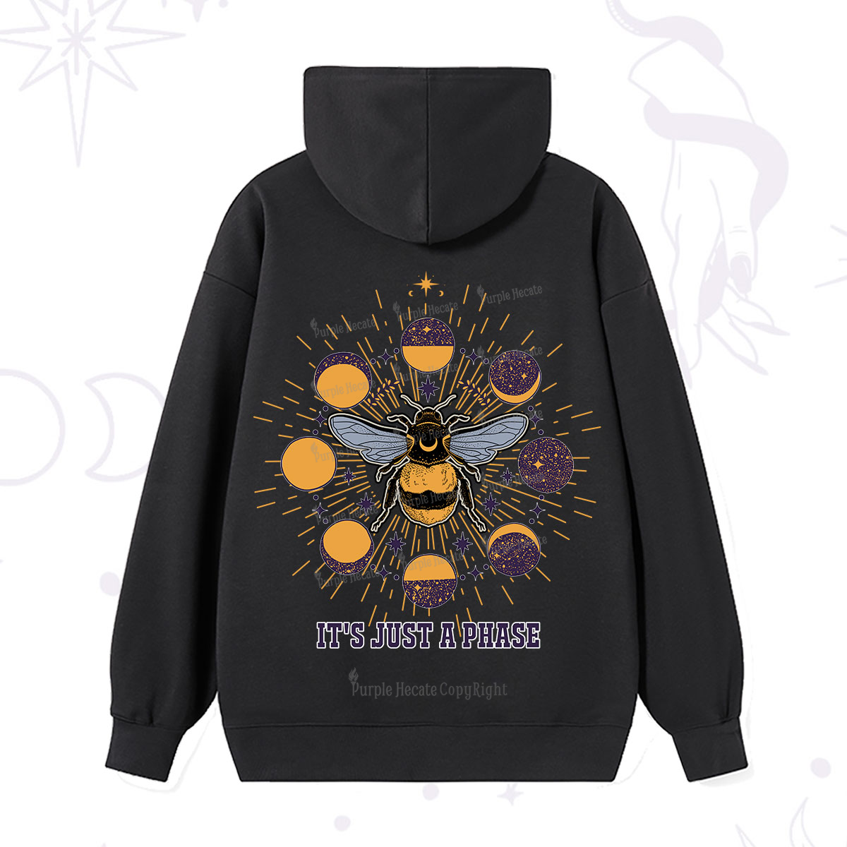 Purplehecate It's Just a Moon Bee Phase Hoodie