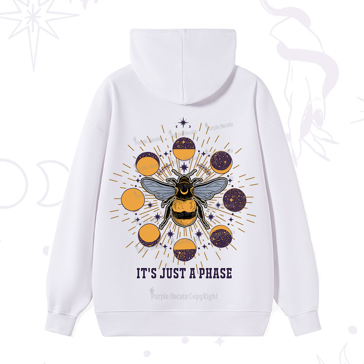 Purplehecate It's Just a Moon Bee Phase Hoodie