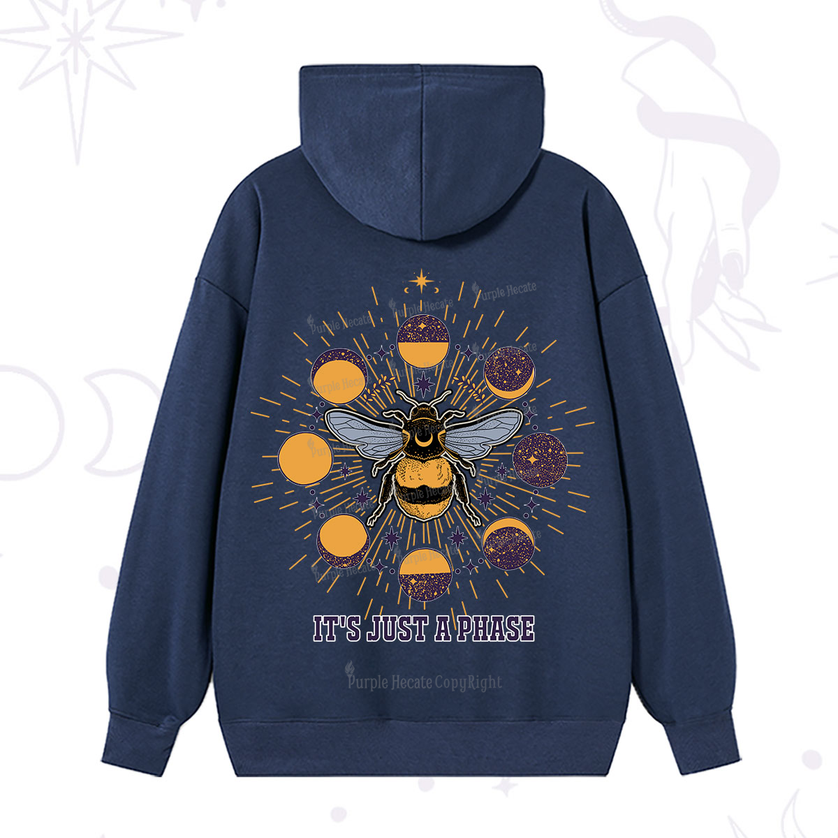 Purplehecate It's Just a Moon Bee Phase Hoodie