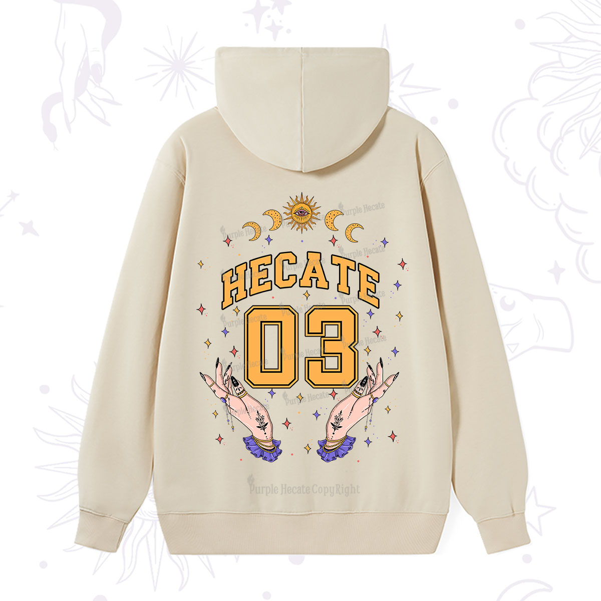 Purplehecate Hecate Moonlight Sorcery Hoodie
