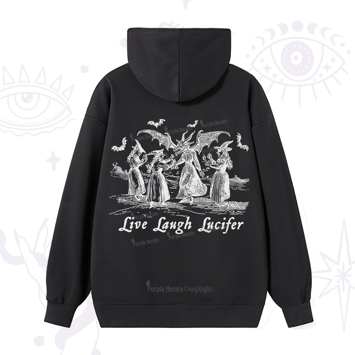 Purplehecate Live Laugh Lucifer Occult Hoodie