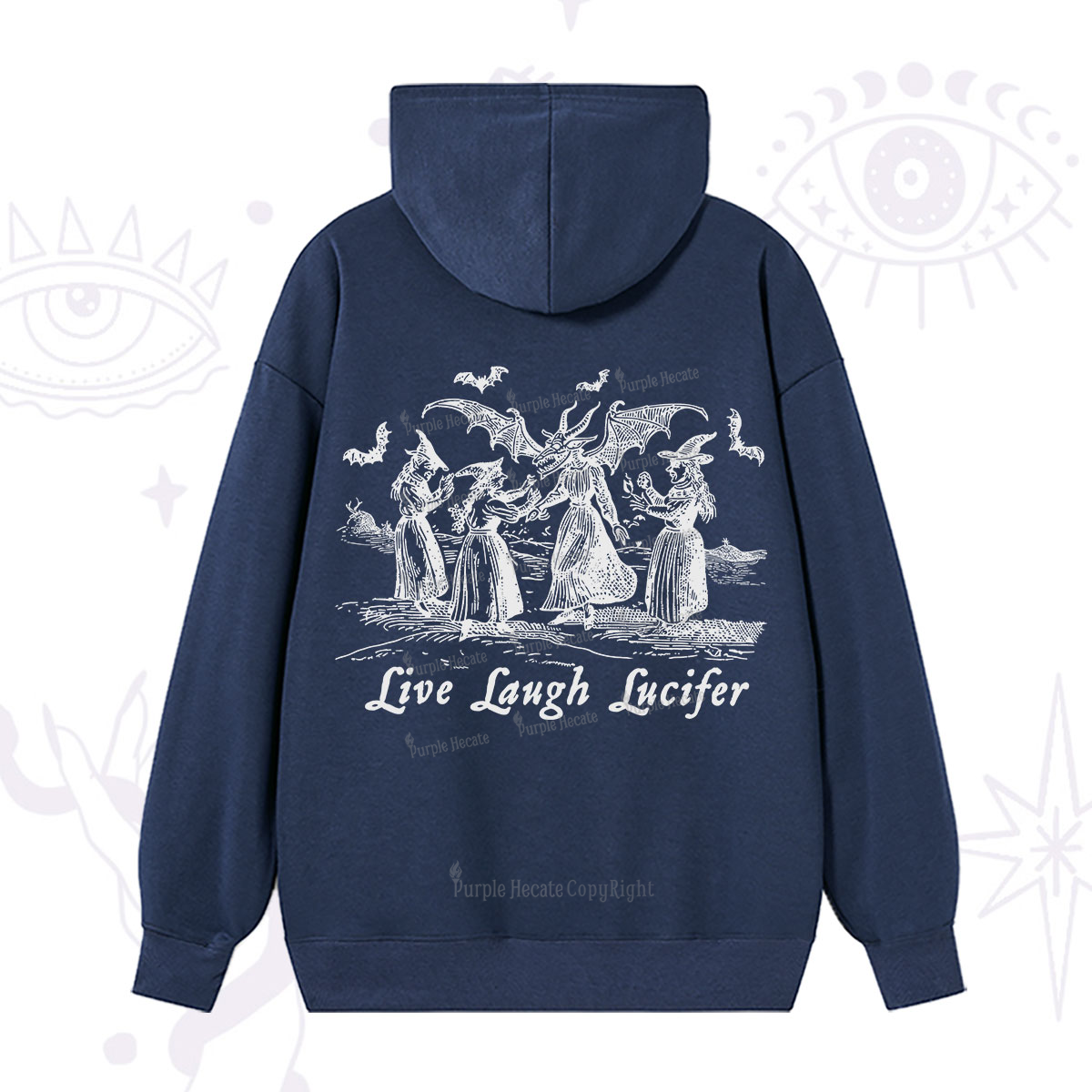Purplehecate Live Laugh Lucifer Occult Hoodie