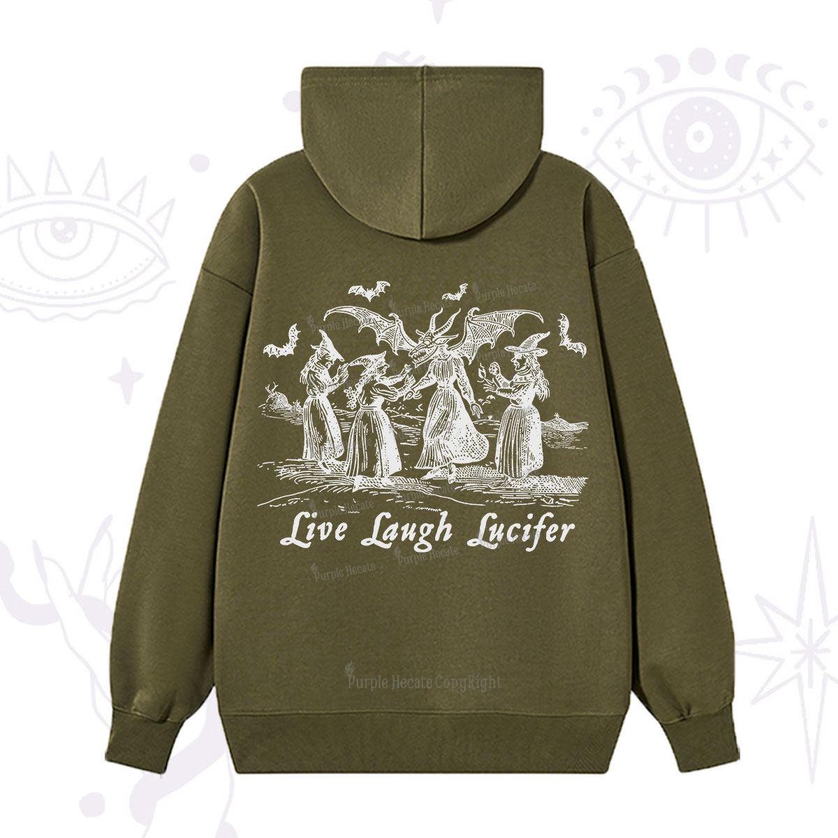 Purplehecate Live Laugh Lucifer Occult Hoodie
