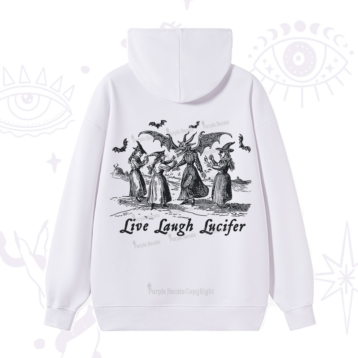 Purplehecate Live Laugh Lucifer Occult Hoodie