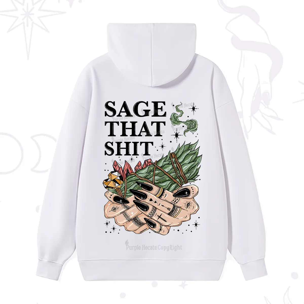 Purplehecate Smudge That Shit Hoodie