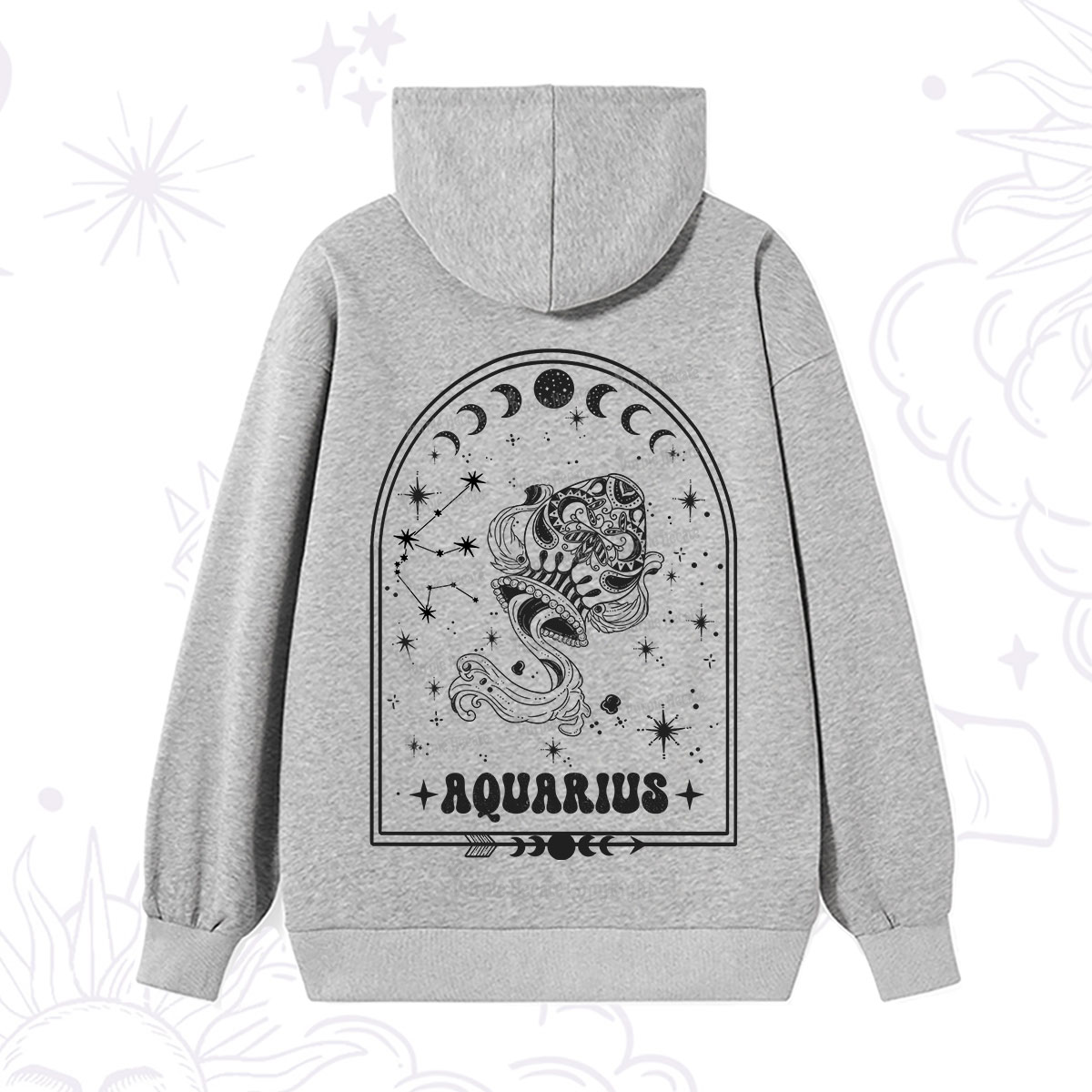 Purplehecate Zodiac Aquarius Under the Stars Hoodie