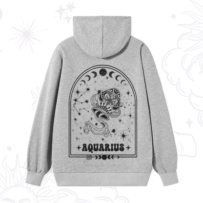 Purplehecate Zodiac Aquarius Under the Stars Hoodie