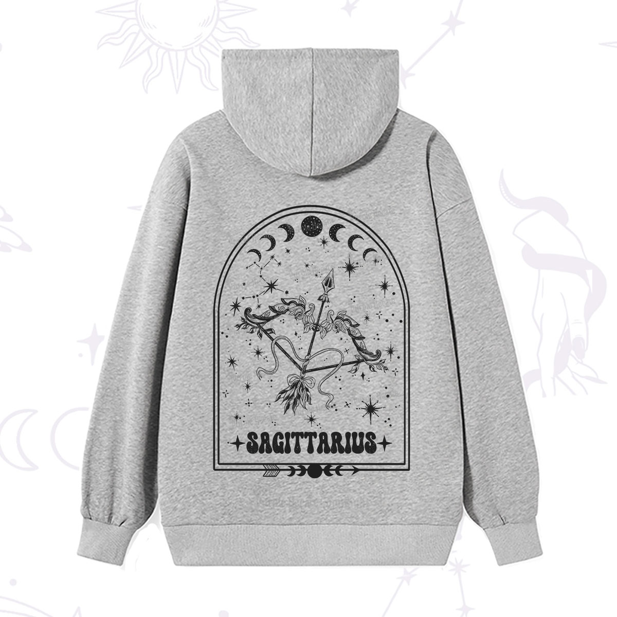 Purplehecate Zodiac Sagittarius Under the Stars Hoodie