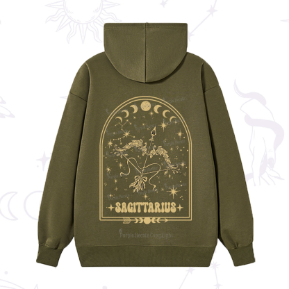 Purplehecate Zodiac Sagittarius Under the Stars Hoodie
