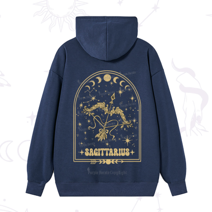 Purplehecate Zodiac Sagittarius Under the Stars Hoodie