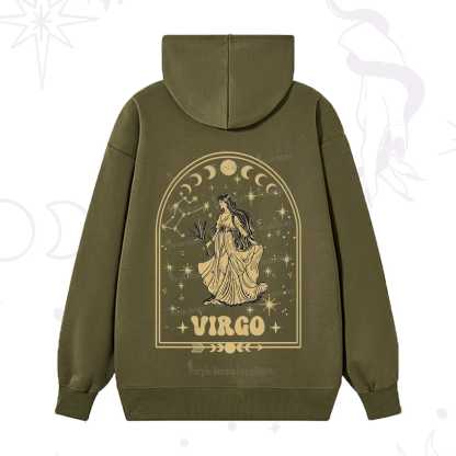 Purplehecate Zodiac Virgo Under the Stars Hoodie