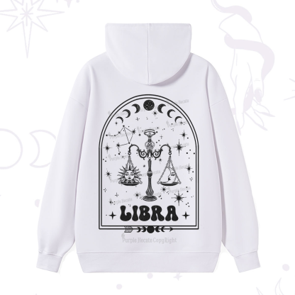 Purplehecate Zodiac Libra Under the Stars Hoodie