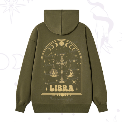 Purplehecate Zodiac Libra Under the Stars Hoodie