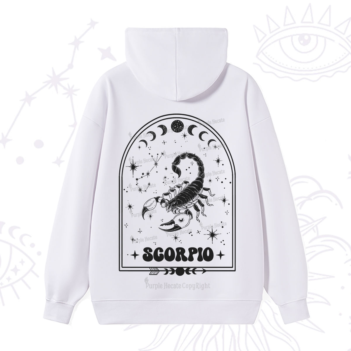Purplehecate Zodiac Scorpio Under the Stars Hoodie
