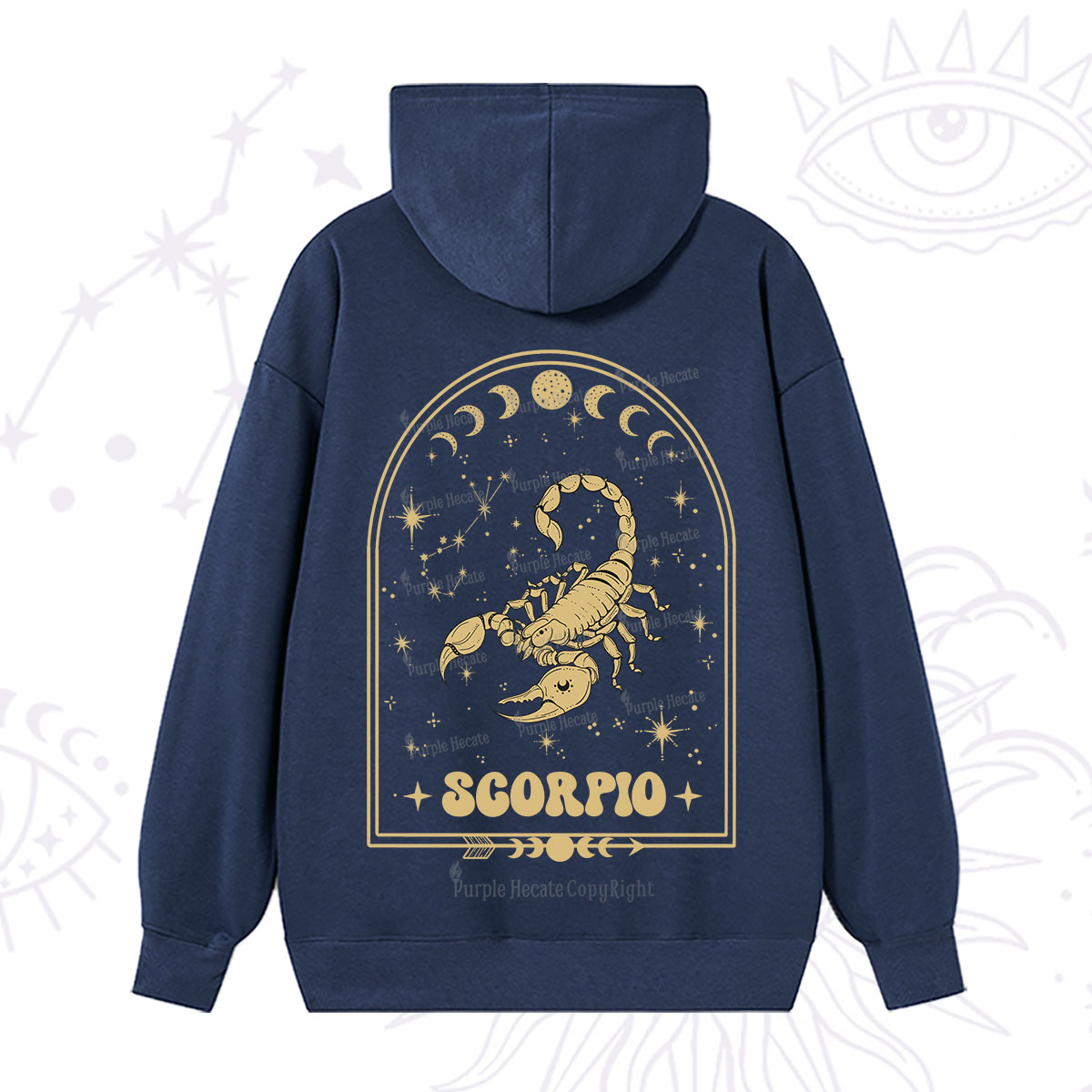 Purplehecate Zodiac Scorpio Under the Stars Hoodie