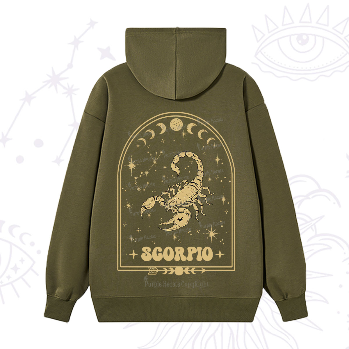 Purplehecate Zodiac Scorpio Under the Stars Hoodie