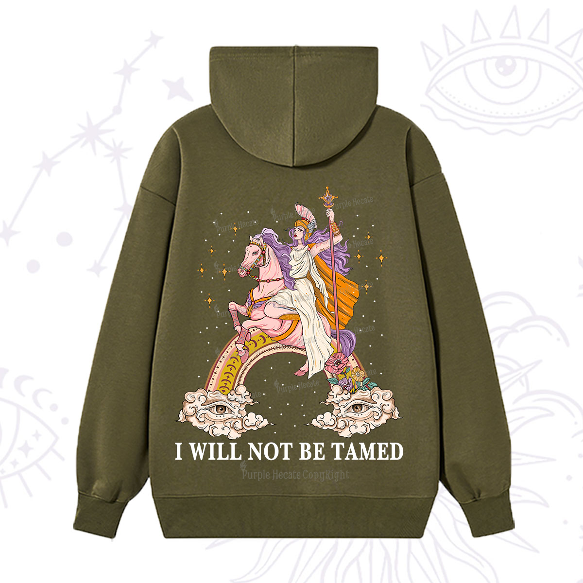 Purplehecate I Will Not Be Tamed Hoodie
