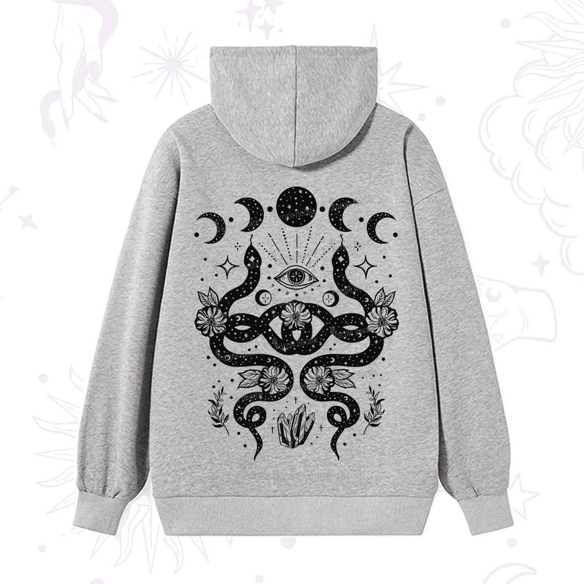 Purplehecate Lunar Serpent Alchemy Hoodie