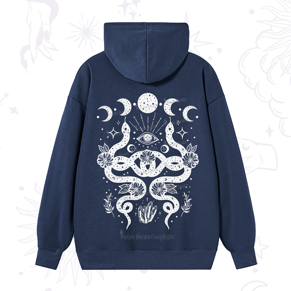 Purplehecate Lunar Serpent Alchemy Hoodie
