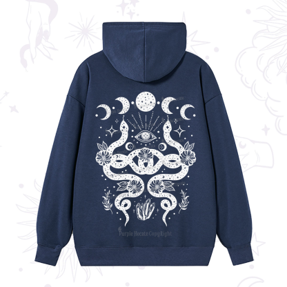 Purplehecate Lunar Serpent Alchemy Hoodie