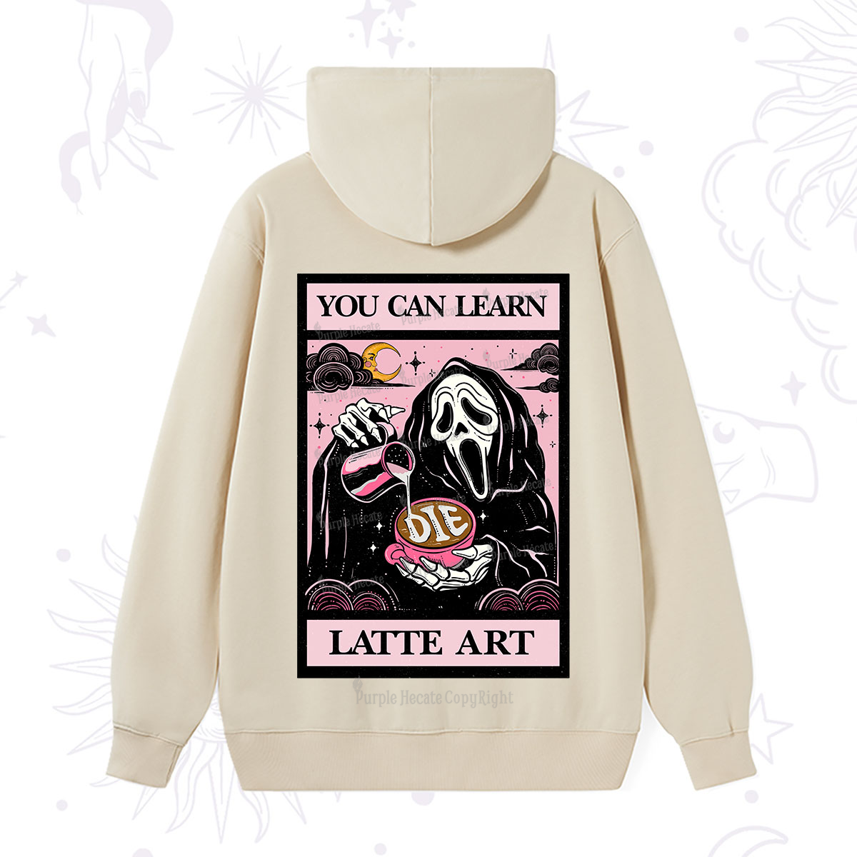 Purplehecate The You Can Learn Latte Art Oracle Card Hoodie