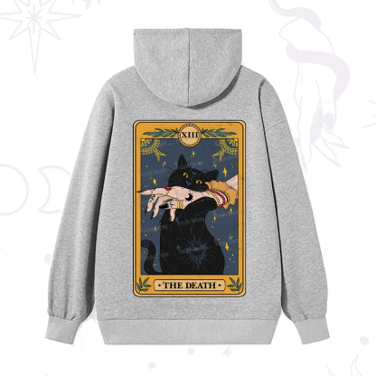Purplehecate The Death Card Tarot Cat Hoodie