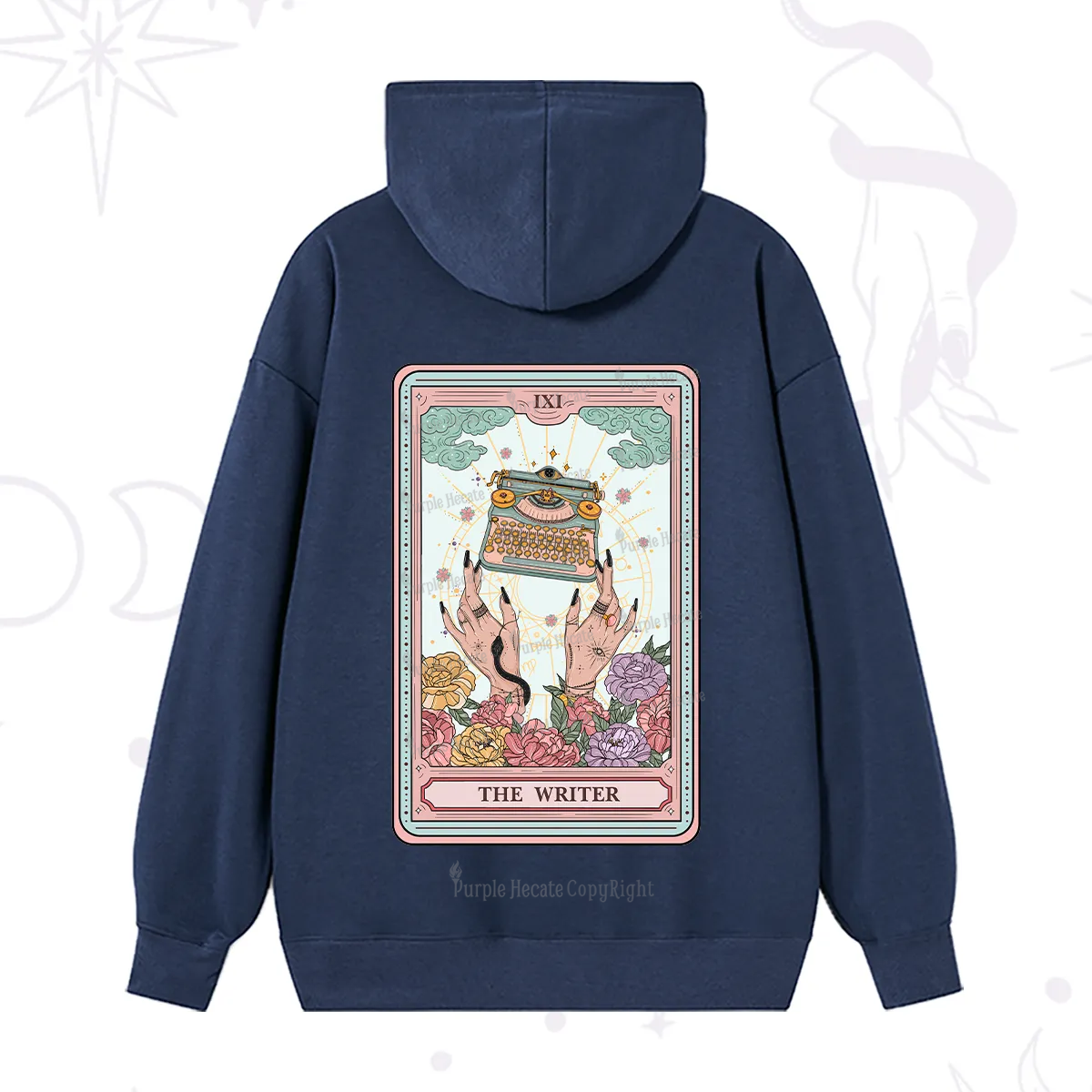 Purplehecate The Writer Tarot Card Hoodie